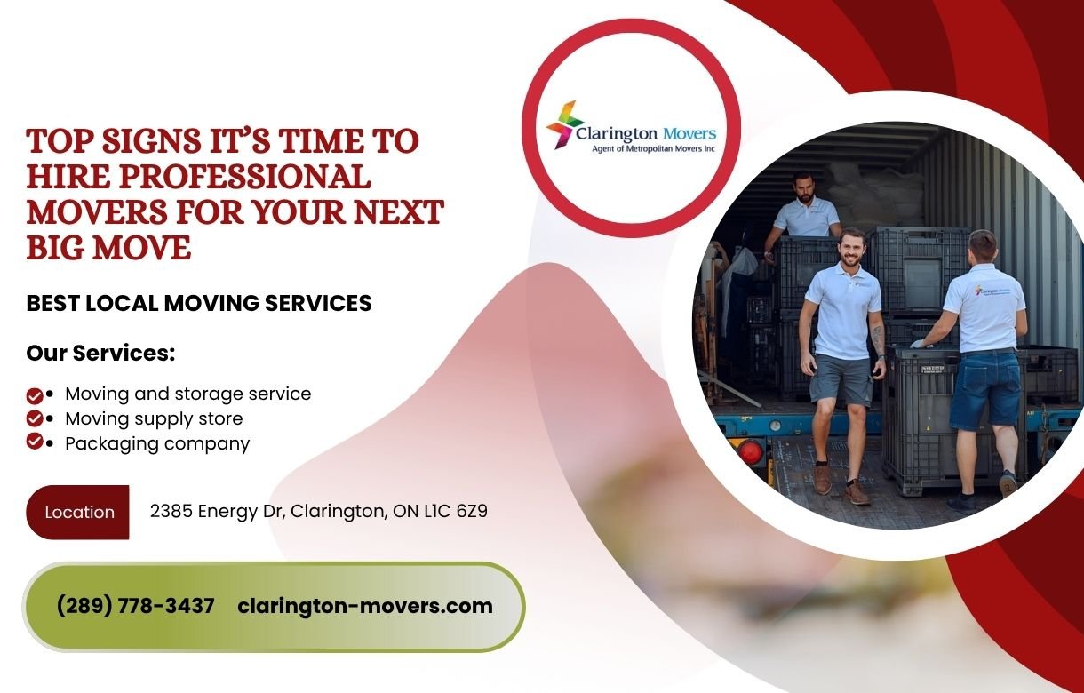 Top Signs It’s Time to Hire Professional Movers for Your Next Big Move