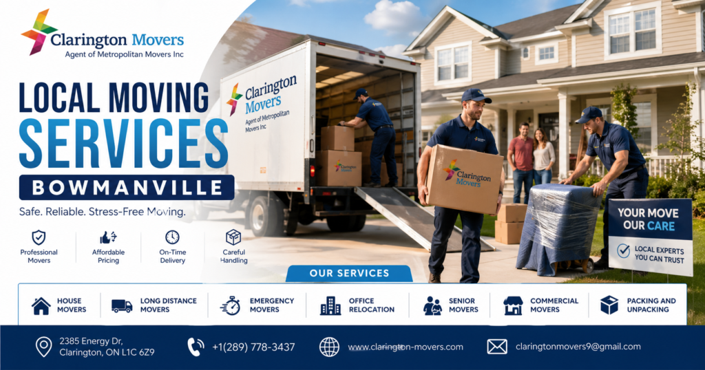 Top Local Movers Bowmanville Ontario | Safe Moving Help