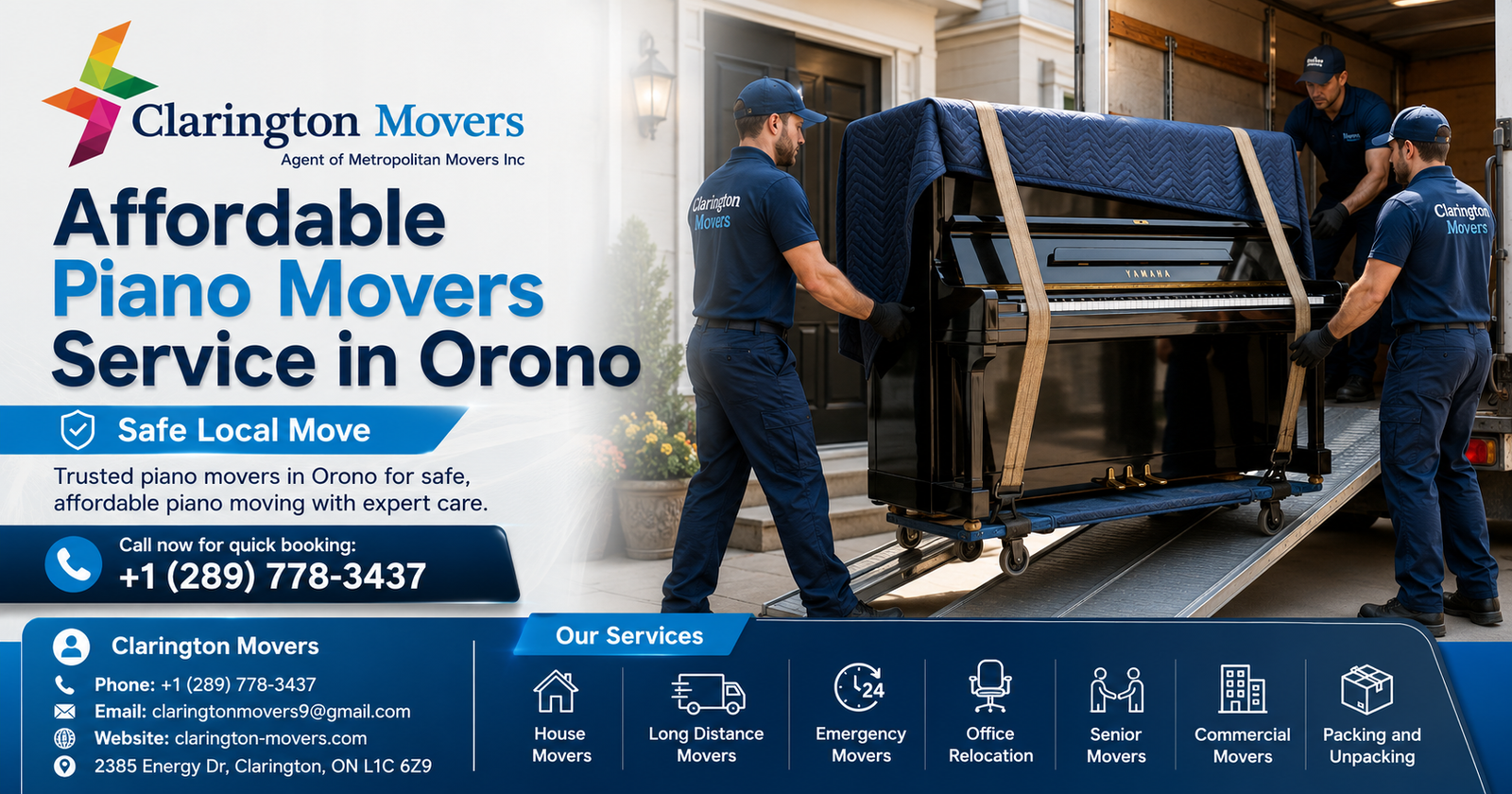 Affordable Piano Movers Service in Orono | Safe Local Move